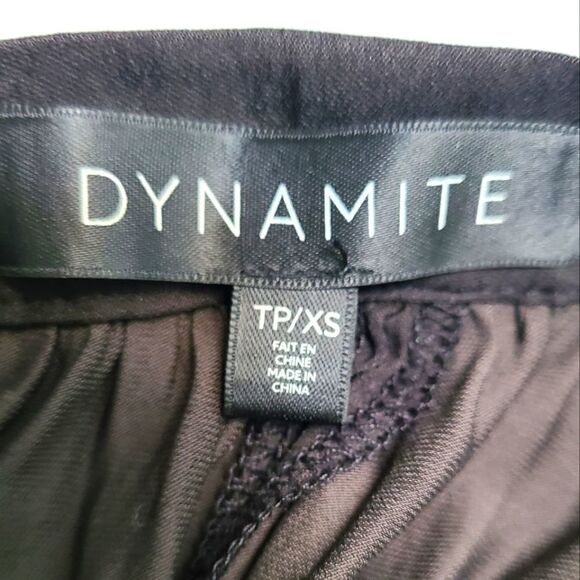 Dynamite Black Silky Wrap Look Maxi Skirt XS - Picture 8 of 9